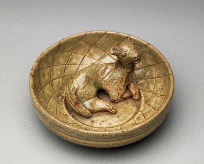 Zvíře v kotci, Western Jin, 265-316 (greenware) od Chinese School