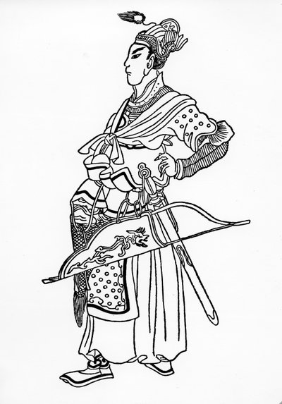 Batou, ilustrace z „Cesty Marca Pola“ od Marca Pola a Rustichella da Pisa, přeložil Henry Yule, poprvé publikováno v roce 1871 od Chinese School