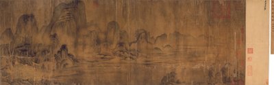 Vánek podél horské bystřiny, handcroll od Chinese School