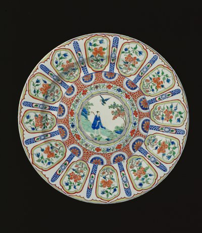 Nabíječka zobrazující nesmrtelného Tang básníka Li Bai, období Kangxi, cca 1690 (porcelán) od Chinese School
