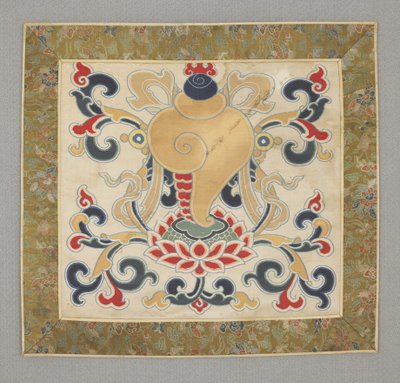 Osm buddhistických drahocenných věcí, lastura, 17. století od Chinese School