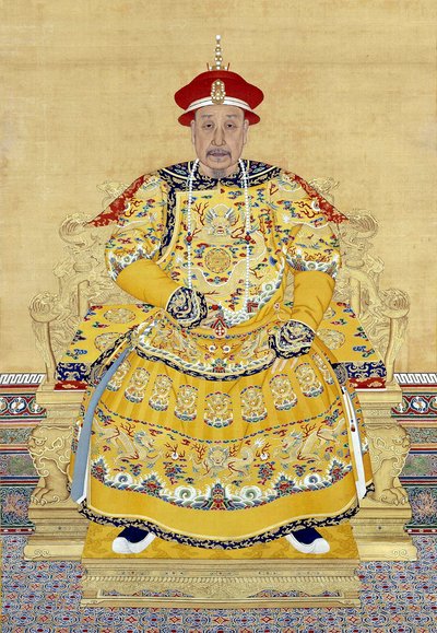 Císař Qianlong ve stáří (1711-1799) od Chinese School