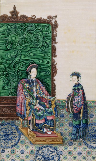 Císařovna sedí s dámou od Chinese School