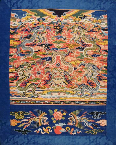 Pět draků Kossu, období Wanli, 1573-1619 (hedvábí) od Chinese School