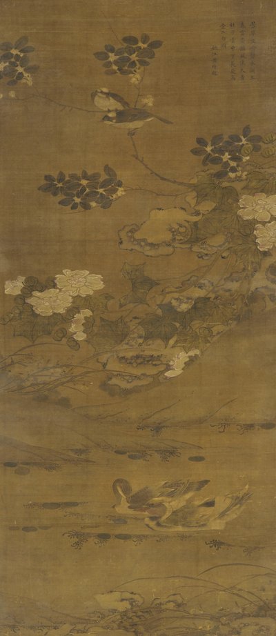Květiny, kachny a další ptáci, dynastie Ming nebo Čching, 15.-18. století od Chinese School