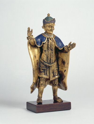Cizinec s nataženýma rukama (cloisonne smalt) od Chinese School