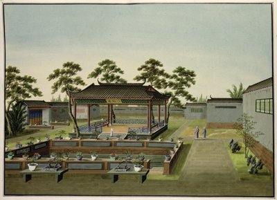 Garden Scene, cca 1820-40 (wc na papíře) od Chinese School