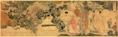 Shromáždění literátů v Qinglinu od Chinese School