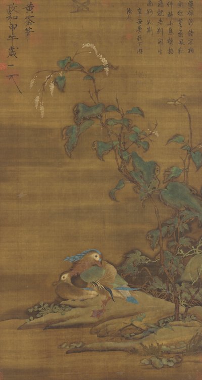 Kachny mandarínské za dynastie Ming nebo Qing, 15.–18. od Chinese School
