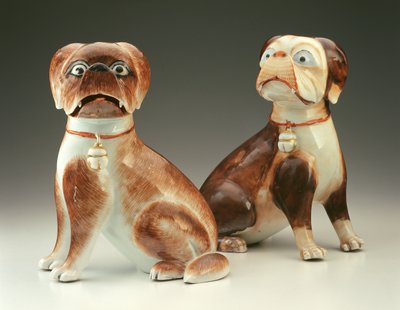 Pár mopsích psů (porcelán) od Chinese School