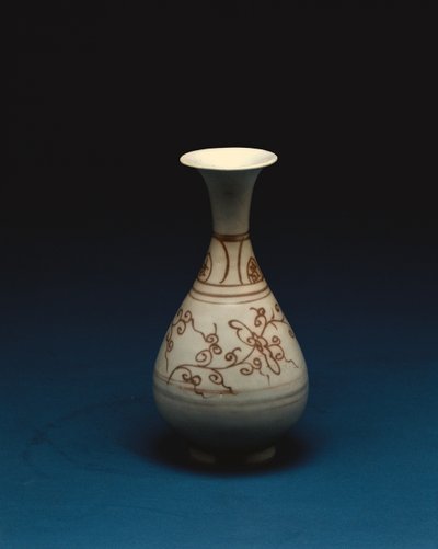 Červená podglazurní láhev od Yuhachan, dynastie Yuan, 14. století od Chinese School