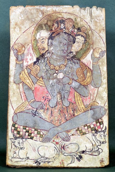 Shiva z Dandan-Willia, Hotan, cca 500-527 př.nl od Chinese School