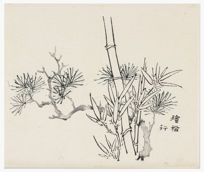 Řada Deset bambusů, 18. století od Chinese School