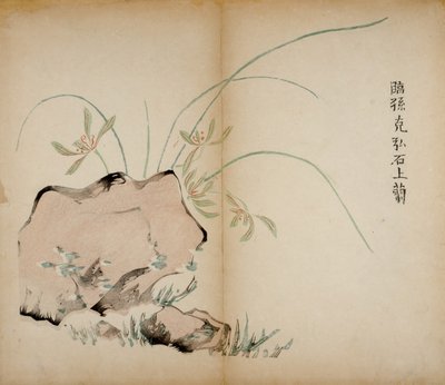 Ten Bamboo Studio Prints, 1643 (dřevěný blok) od Chinese School
