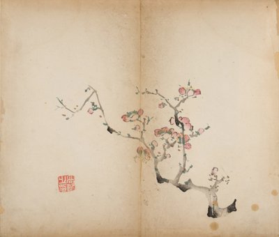 Ten Bamboo Studio Prints, 1643 (dřevěný blok) od Chinese School