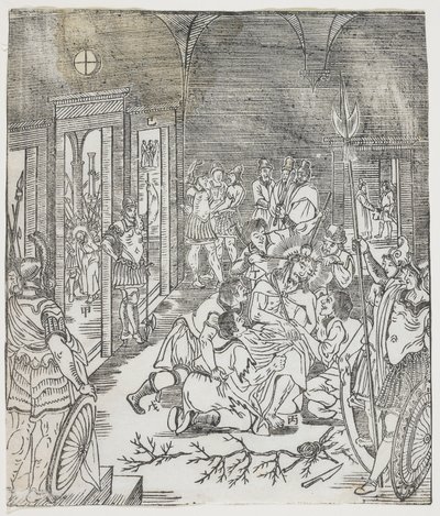The Mocking of Christ, 1637 (dřevořez) od Chinese School