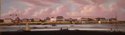 Šanghajská regata s výhledem na Bund, c.1850 od Chinese School