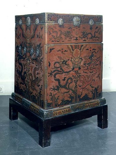Cestovní truhla Wanli, 1613 (lak) od Chinese School
