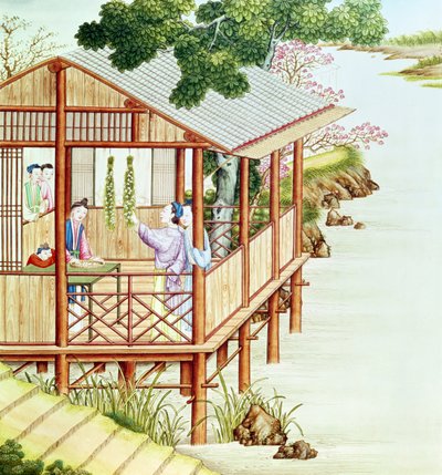 Ženy, které dělají domácí práce od Chinese School