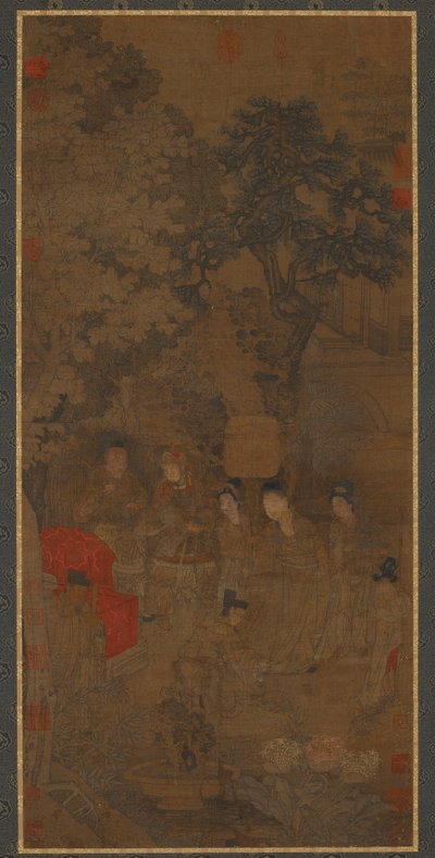 Xin Pi Tugging the Emperors Robe, Yuan nebo raná dynastie Ming od Chinese School