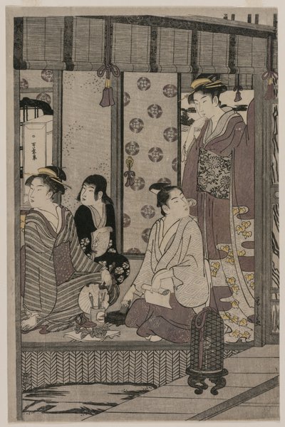 Morning Glory ze série The Tale of Genji in Elegant Modern Dress, c. 1790. od Chobunsai Eishi