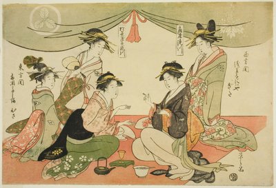 Naniwaya Vzbudil jsem nápad d Takashima Ohisa od Chobunsai Eishi