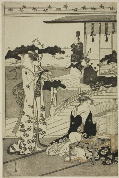 Suma, ze série "Módní parodie na příběh Genji (Furyu yatsushi Genji)" od Chobunsai Eishi