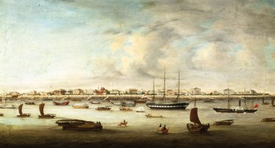 Čínská rybářská plavidla, Shanghai, c.1857 od Chow Qua