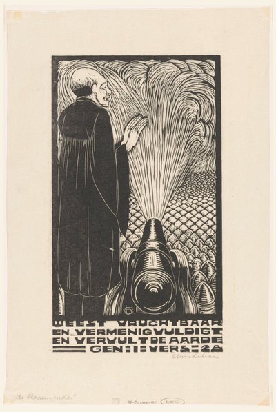 Muž u zbraně Dolů po pažích (titul na předmětu) od Chris Lebeau (signed by artist)
