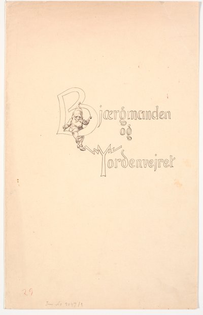 Obálka na pohádku "Muž z hory a bouřka" od Christen Dalsgaard