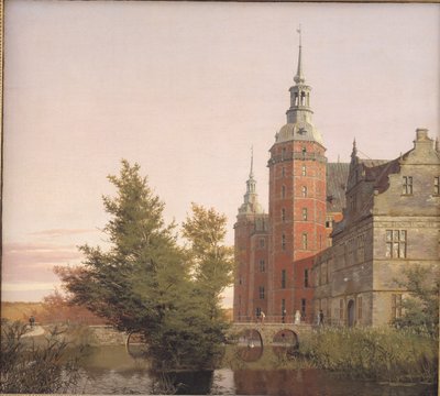 Hrad Frederiksborg při pohledu ze severozápadu od Christen Købke
