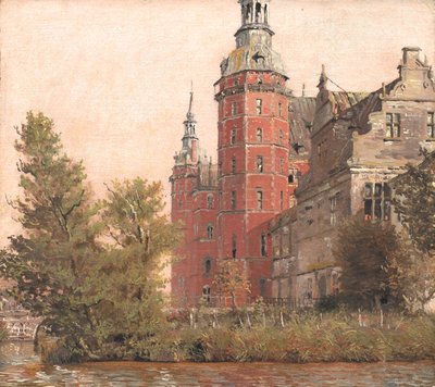 Hrad Frederiksborg při pohledu od severozápadu. Studie od Christen Købke