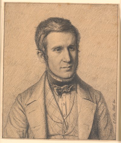 Portrét bratra umělcovy manželky Christen Christensen Købke (1817-1846) od Christen Købke