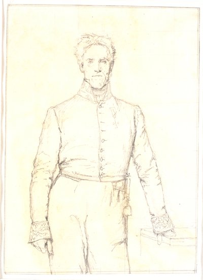 Krajský hejtman a komoří Jens Andreas Graah (1787-1873) od Christen Købke