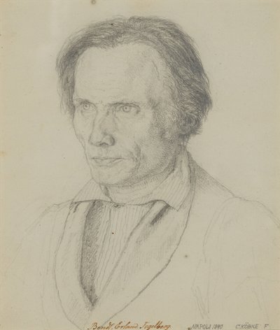 Bengt Erland Fogelberg (1786–1854), sochař, 1839 od Christen Købke