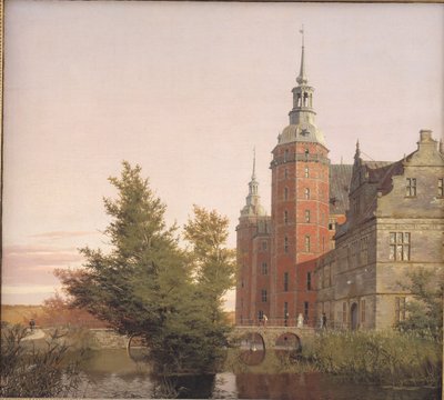Hrad Frederiksborg při pohledu ze severozápadu od Christen Købke