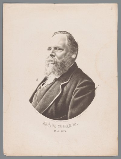 Portrét Viléma III Nizozemska King William III 1849-1874 (titul na předmětu) od Christiaan Bos