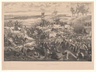 Bitva u Malachova Dobytí Malakoffu. 8. září 1855 (název na objektu) od Christiaan Bos