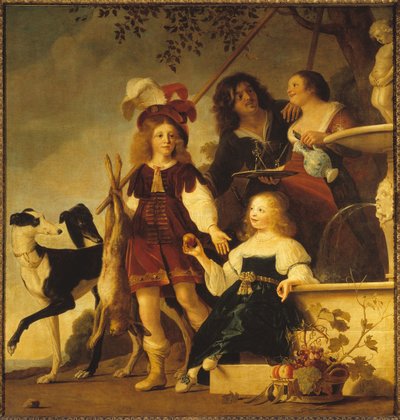 Alegorický rodinný portrét, 1642. od Christiaen van Couwenbergh
