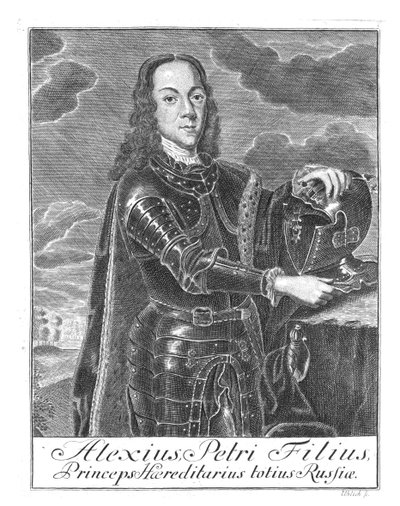Portrét careviče Alexeje Petroviče z Ruska 1690-1718, cca 1730 od Christian Albrecht Wortmann