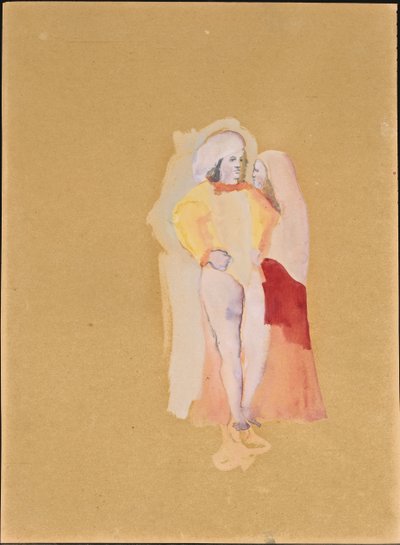 The Couple (kvaš a akvarel na papíře) od Christian Bérard