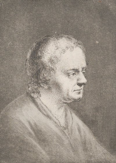 Portrét Christiana Bernharda Rodea, umělcova otce, ca. 1756. od Christian Bernhard Rode