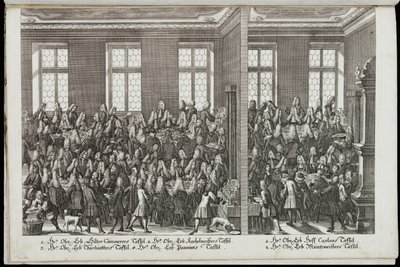 Banket. Festival na počest císaře Karla VI., 1712 od Christian Engelbrecht