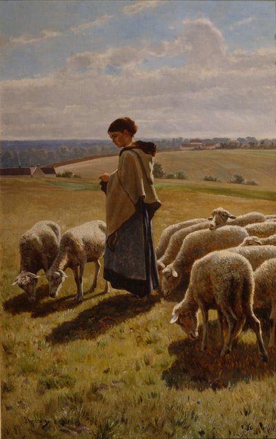 Říjnové ráno v Grezu (olej na plátně) od Christian Eriksen Skredsvig