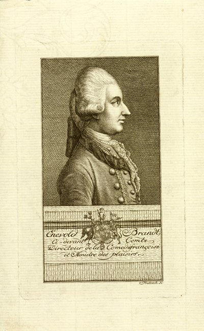 Portrét hraběte Enevold Brandt 1738-1772, 1773. od Christian Friedrich Fritzsch