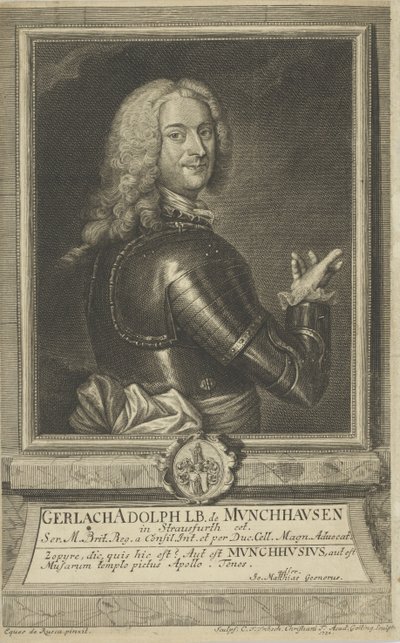 Portrét Gerlacha Adolfa von Munchausen 1688-1770, 1738. od Christian Friedrich Fritzsch