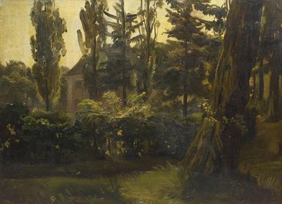 Německy: Ve Velké zahradě, Drážďany od Christian Friedrich Gille