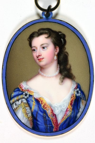 Lady Mary Wortley Montagu (smalt) od Christian Friedrich Zincke