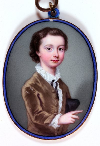 William Henry Cavendish Bentinck, markýz z Titchfield, později 3. vévoda z Portlandu (smalt) od Christian Friedrich Zincke