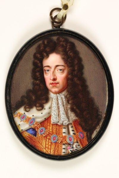William III (wc na pergamenu) od Christian Friedrich Zincke